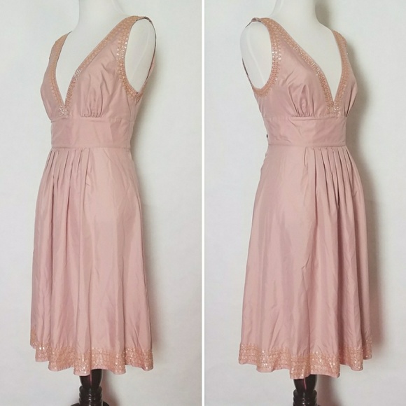 Guess by Marciano Pink Sequin Fit and Flare Dress - Picture 3 of 5